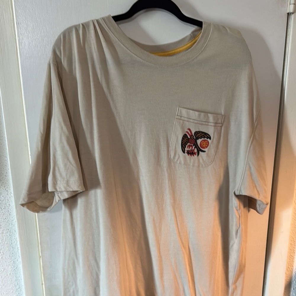 Howler Brothers Cream Tee with Embroidered Pocket
